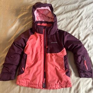 Patagonia Kids Snowboard Puffer Jacket - Pink and Purple
